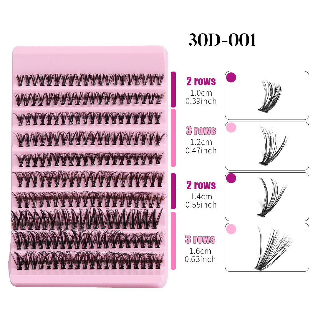 Large Capacity Single Cluster Eyelashes Set
