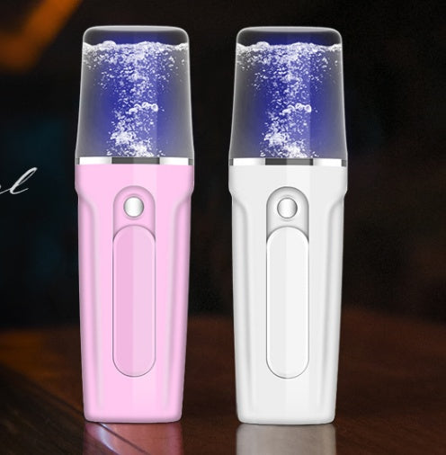 Facial Moisturizing Steamer Tool With USB Charging & Battery Bank