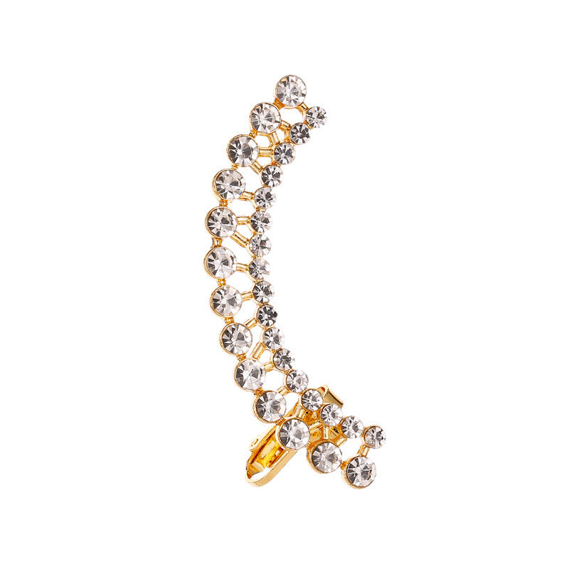 Full Crystal Butterfly Flower Jewellery Single Crystal Ear Clip