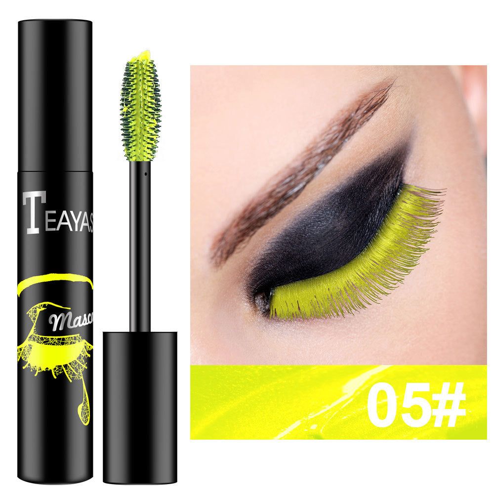 Color fluorescent eyeshadow mascara