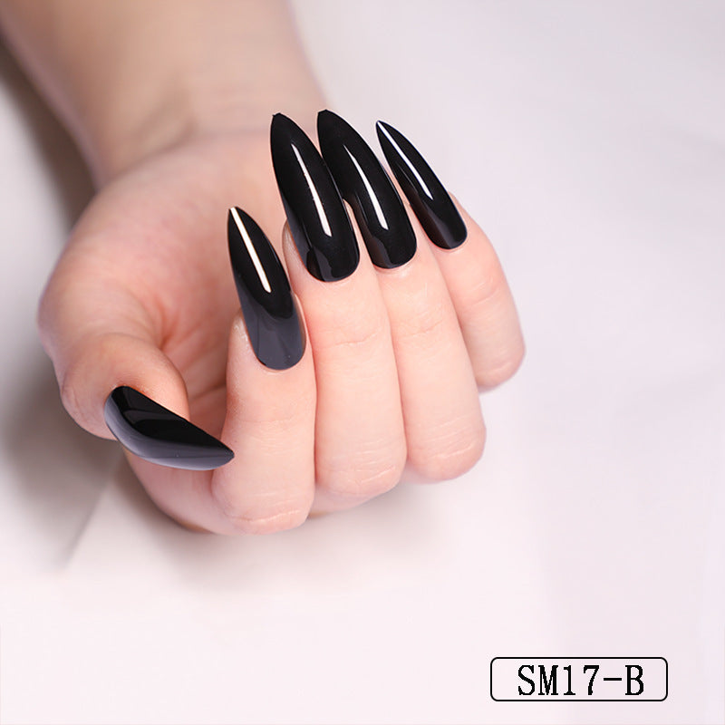 Solid Color Almond Nails