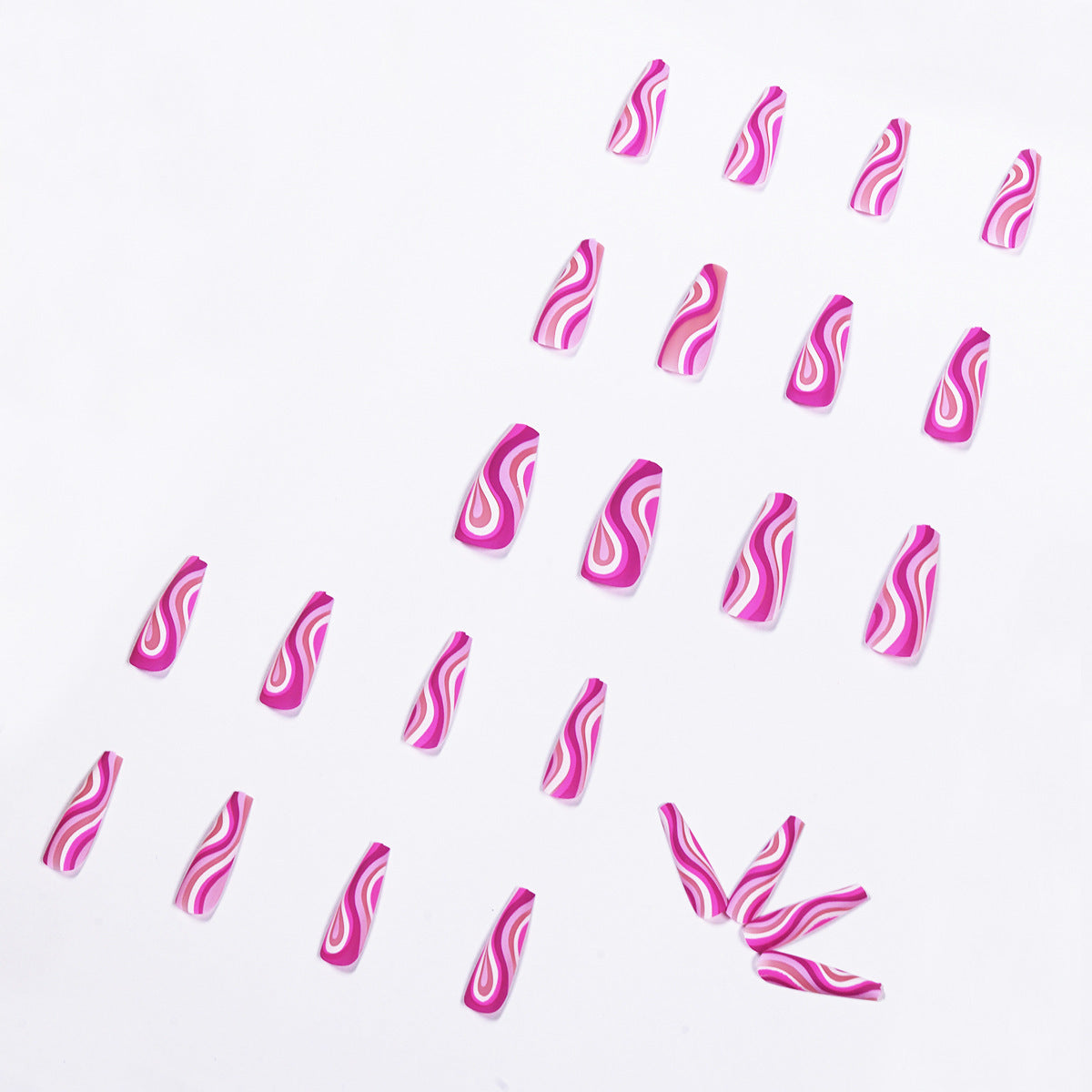 Detachable Artistic Press On Nails-24 pieces