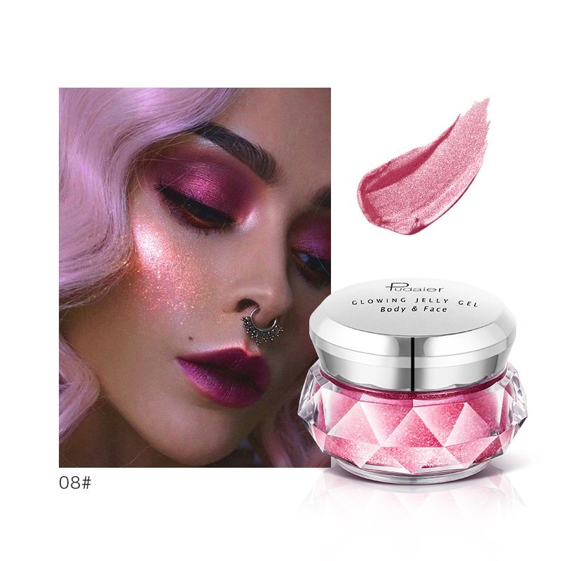 Face Highlighter Jelly Gel Mermaid Gold Liquid Highlighter Bronzer