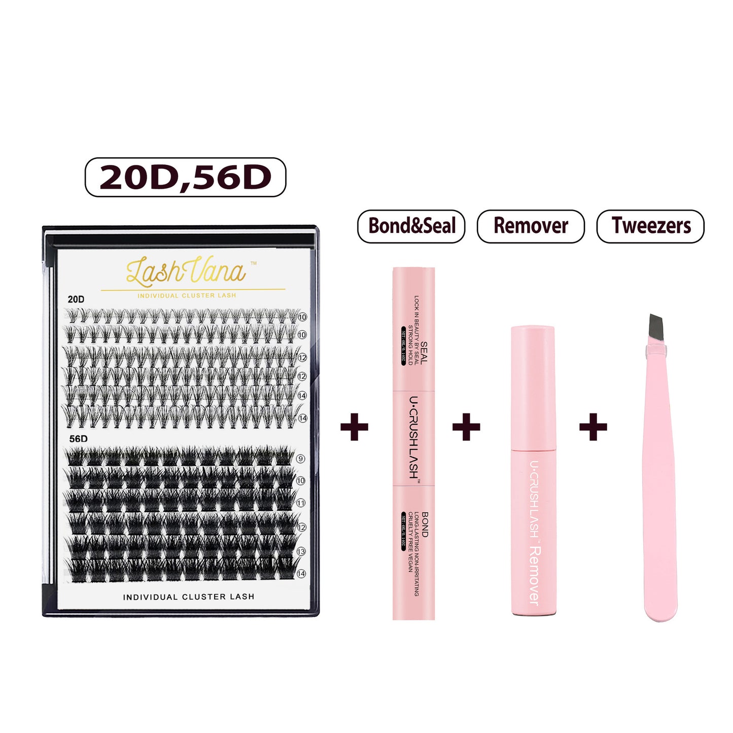 Set Of Thick Curly Eyelashes