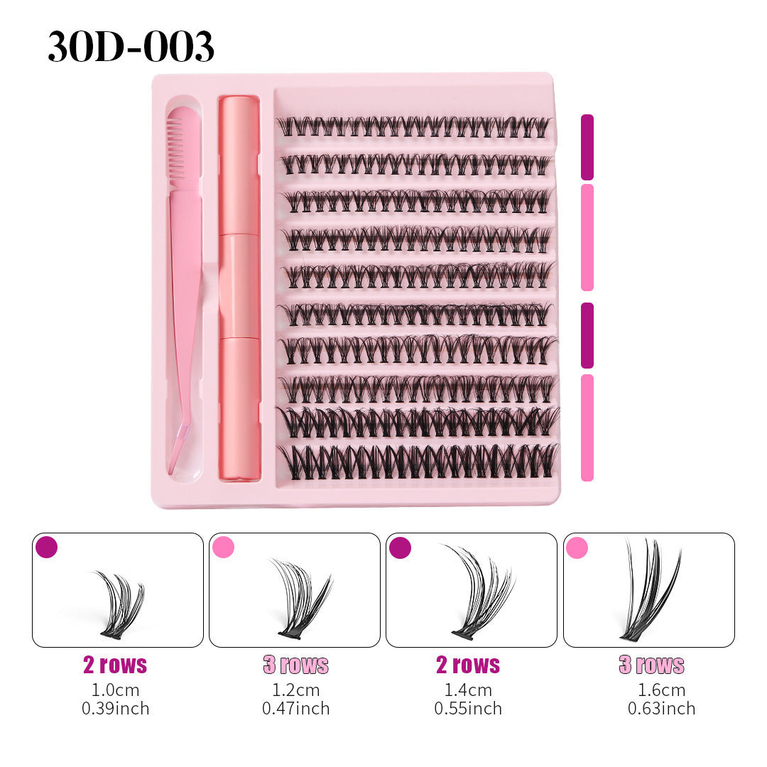 Large Capacity Single Cluster Eyelashes Set