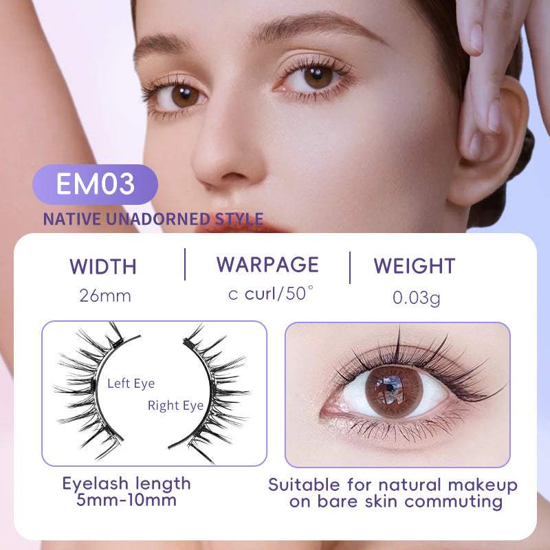 Natural Eyelashes Magnetic Suction Easy To Wear