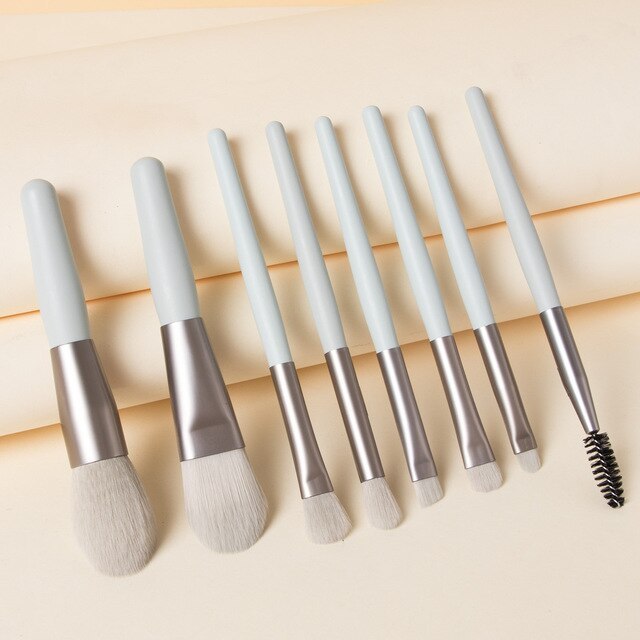 Travel Portable 8 Mini Makeup Brush Set