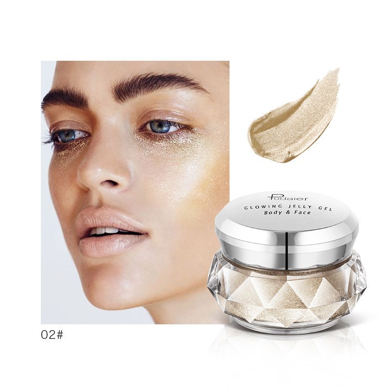 Face Highlighter Jelly Gel Mermaid Gold Liquid Highlighter Bronzer