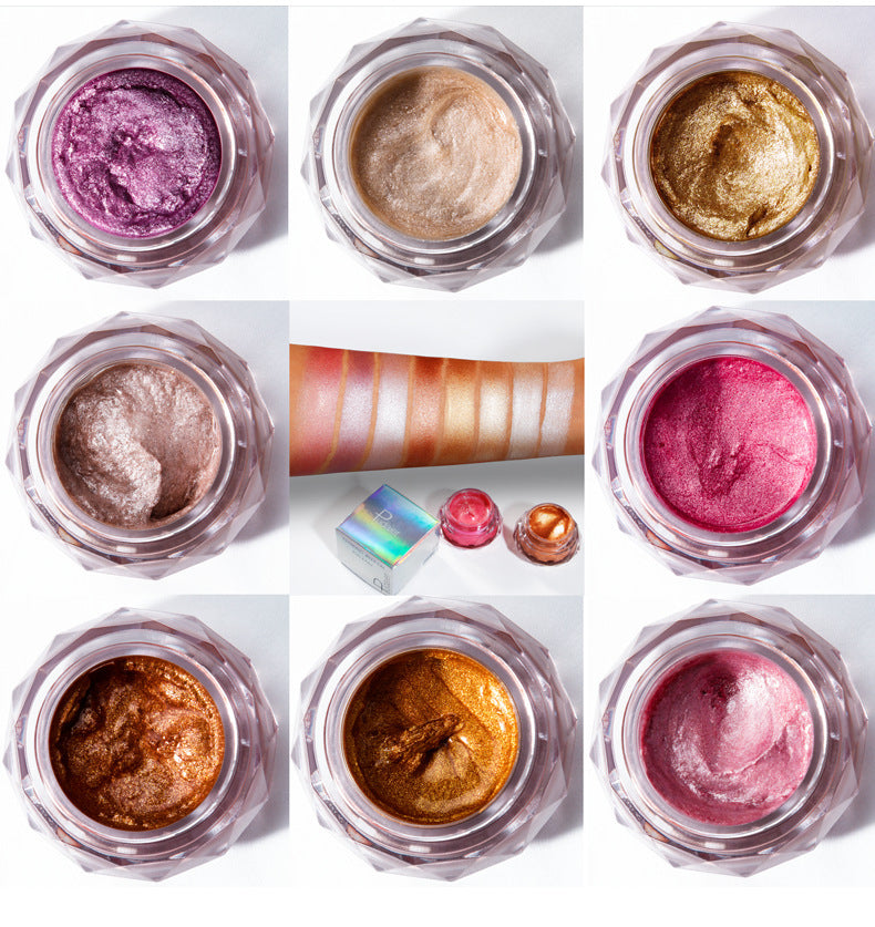 Face Highlighter Jelly Gel Mermaid Gold Liquid Highlighter Bronzer