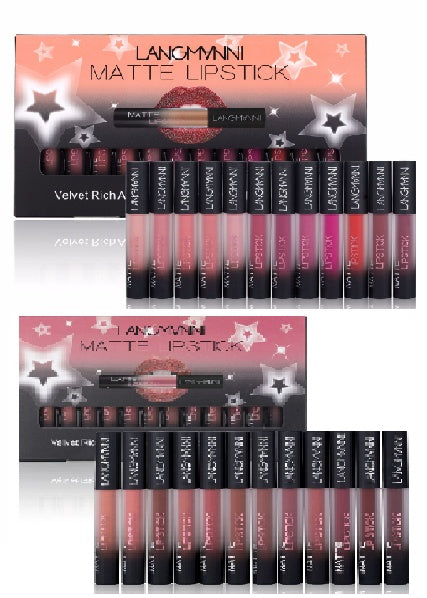 Matte Lipstick Waterproof with Velvet Lipstick Set