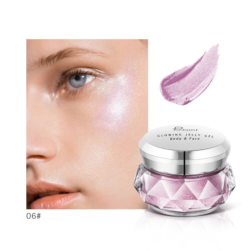 Face Highlighter Jelly Gel Mermaid Gold Liquid Highlighter Bronzer