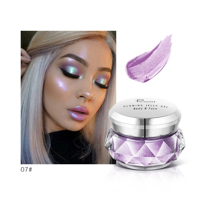 Face Highlighter Jelly Gel Mermaid Gold Liquid Highlighter Bronzer