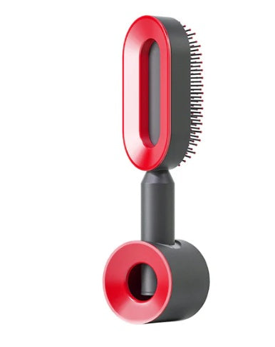 Self Cleaning Hair Brush-One-key Tool for Scalp / Anti-Static Hairbrush Beauty Tool