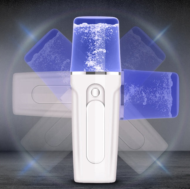 Facial Moisturizing Steamer Tool With USB Charging & Battery Bank