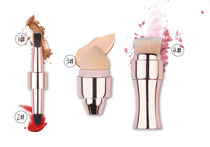 Four-in-one Multifunctional Portable Beauty Brush