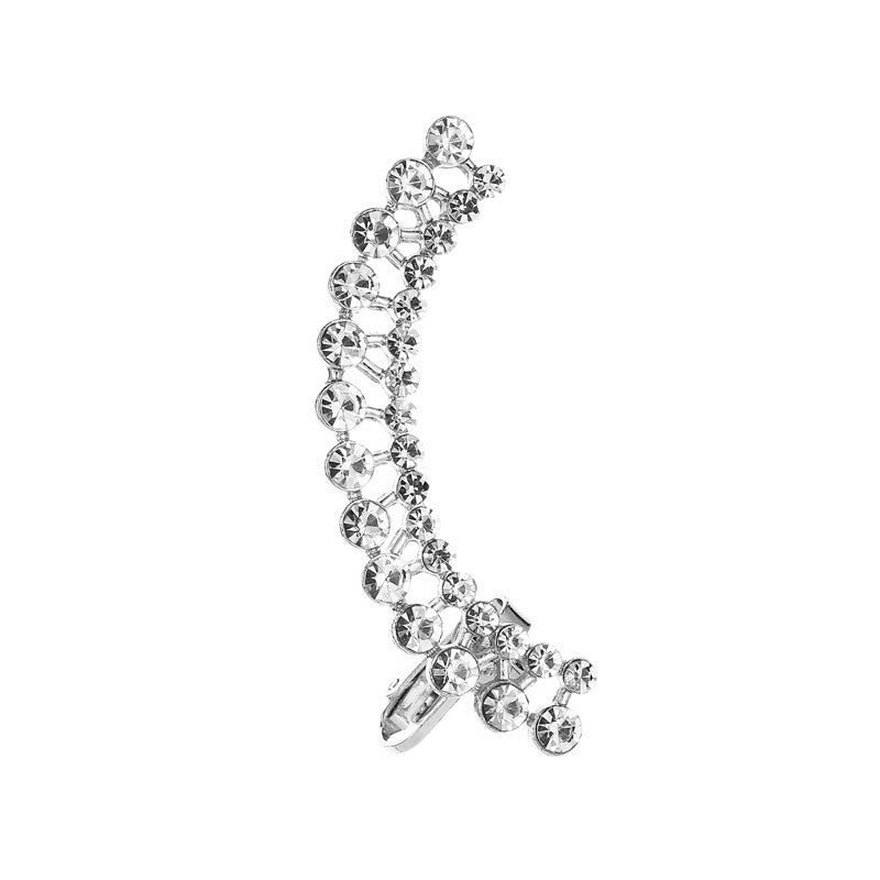 Full Crystal Butterfly Flower Jewellery Single Crystal Ear Clip