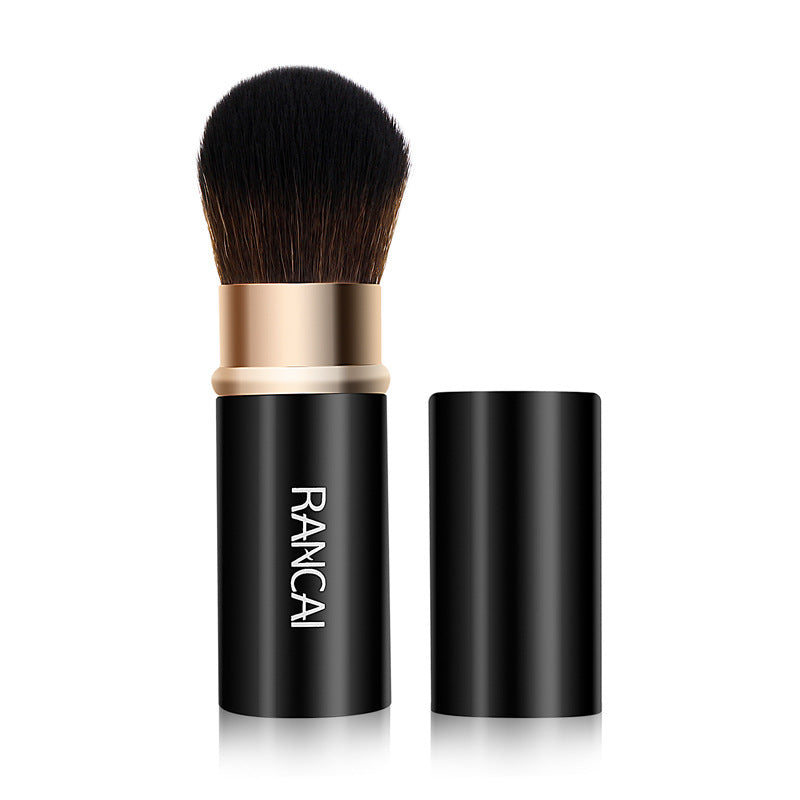 Mini retractable makeup brush