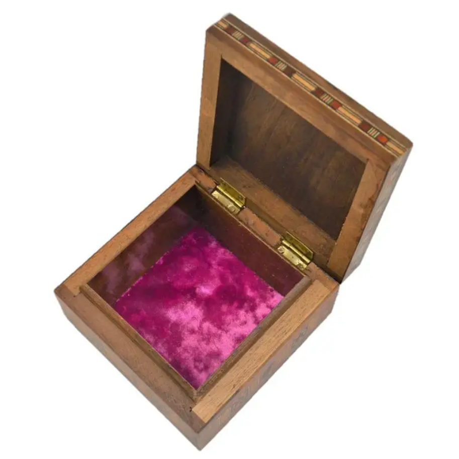 Nostalgic Jewelry Organizer Handmade Wooden Storage Box