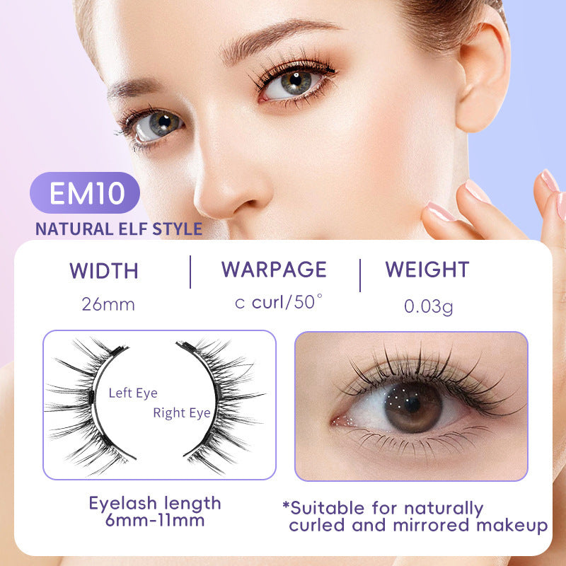 Natural Eyelashes Magnetic Suction Easy To Wear