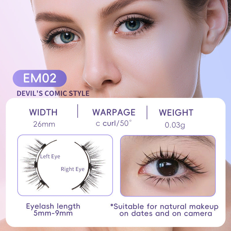 Natural Eyelashes Magnetic Suction Easy To Wear