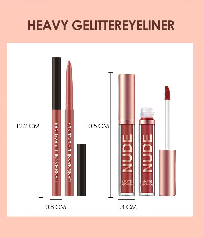 Lip Liner And Lipstick 12 Pcs
