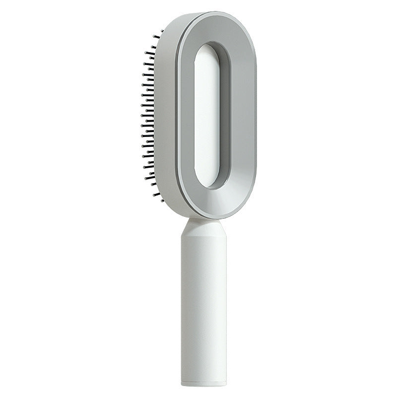Self Cleaning Hair Brush-One-key Tool for Scalp / Anti-Static Hairbrush Beauty Tool