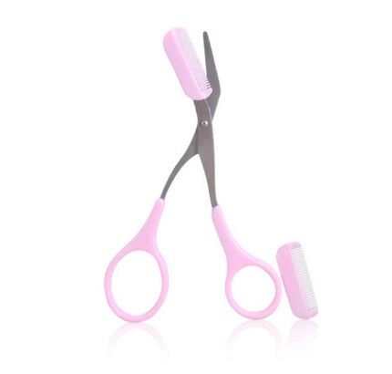 Eyebrow scissor with eyebrow comb