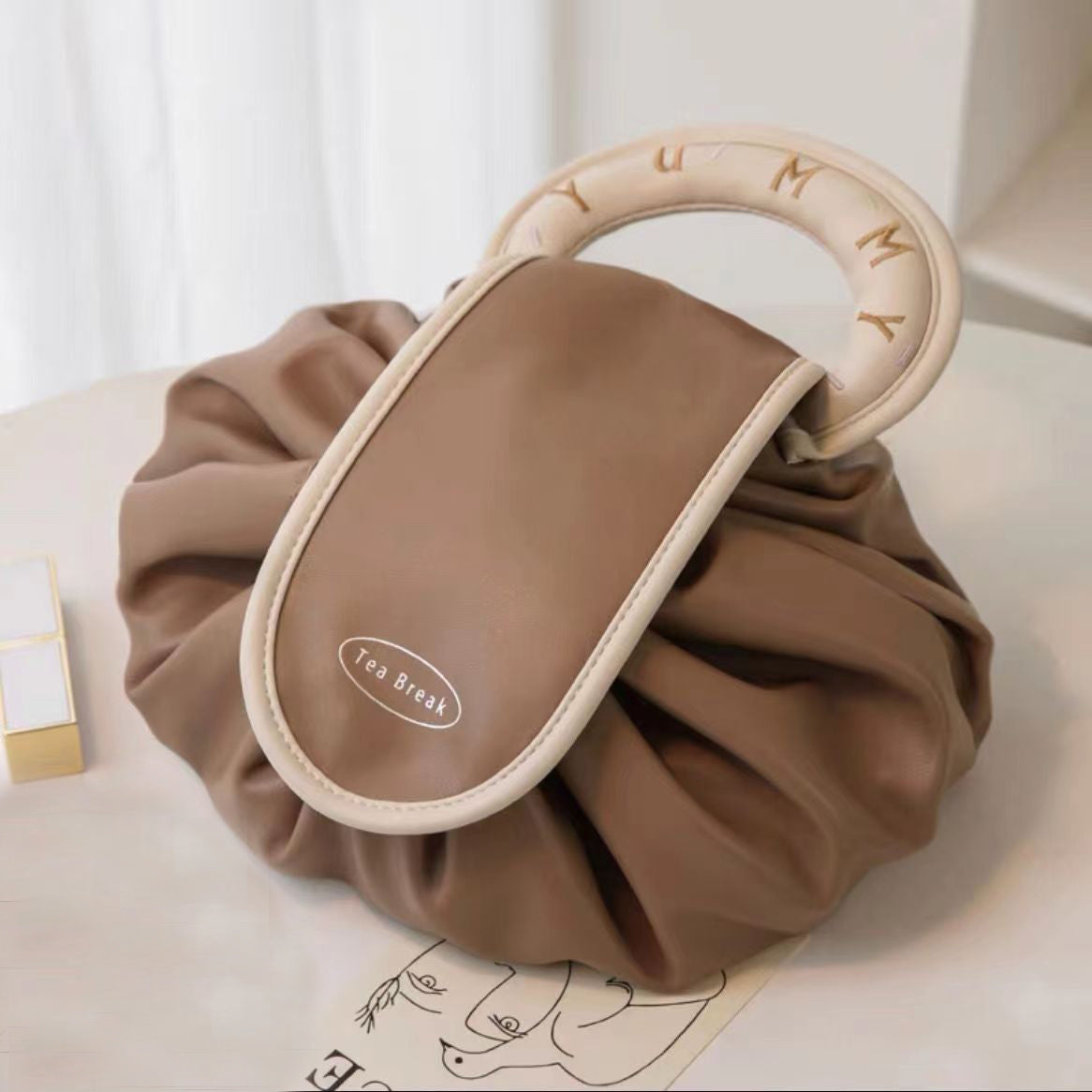 Portable Drawstring Waterproof Make Up Storage Bag