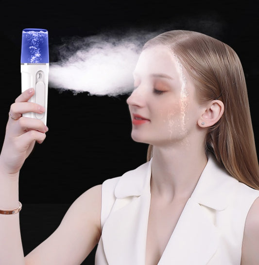 Facial Moisturizing Steamer Tool With USB Charging & Battery Bank
