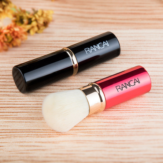 Mini retractable makeup brush
