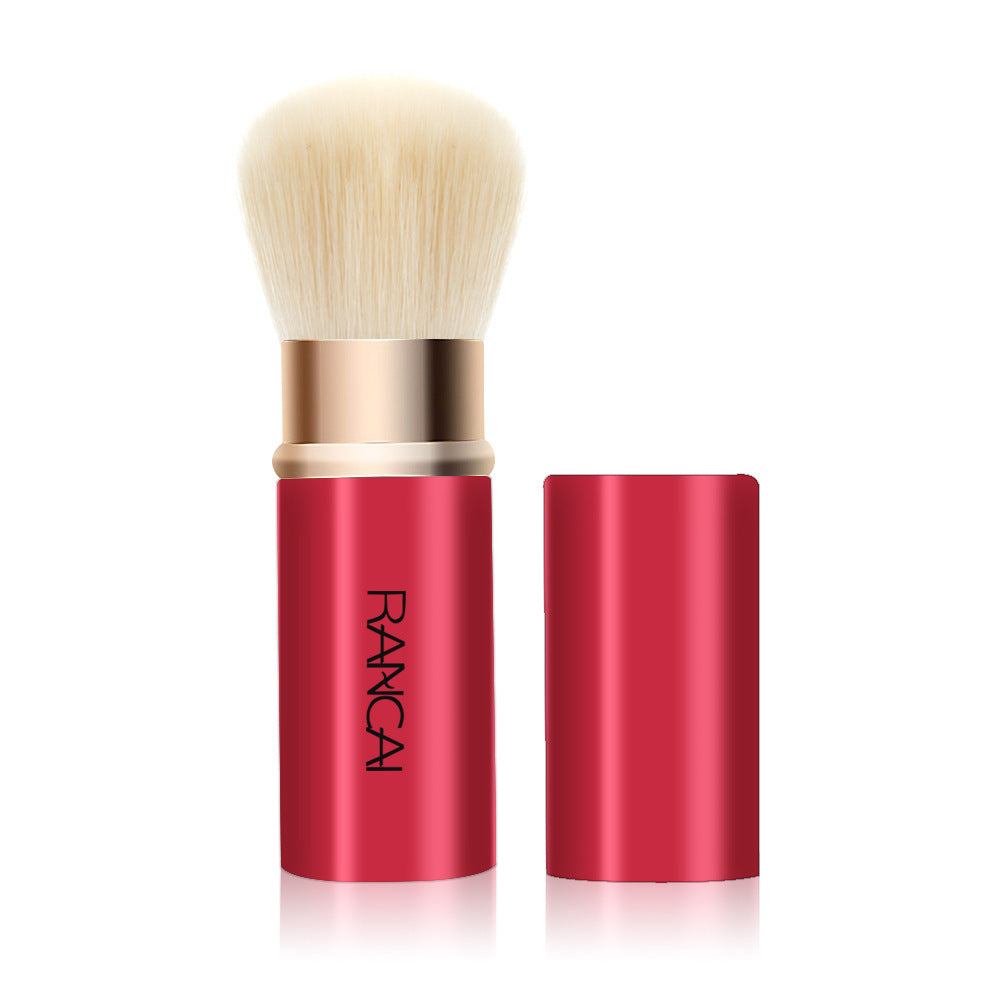 Mini retractable makeup brush