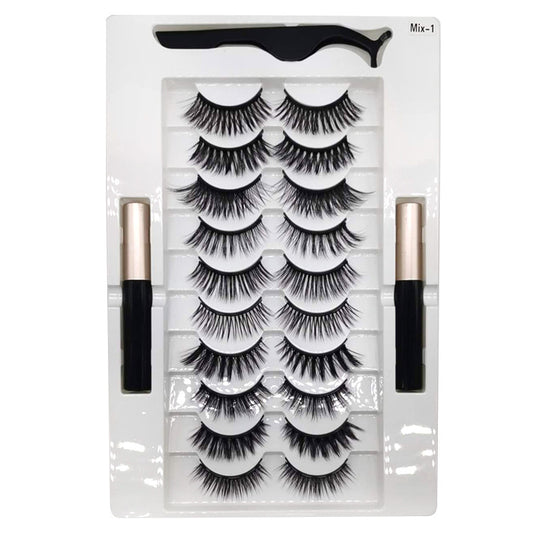 Magnetic Liquid Liner & Eyelash Natural Set