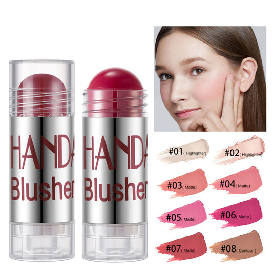 Cheek Blusher Shimmer Blush Stick Face Makeup Highlighter