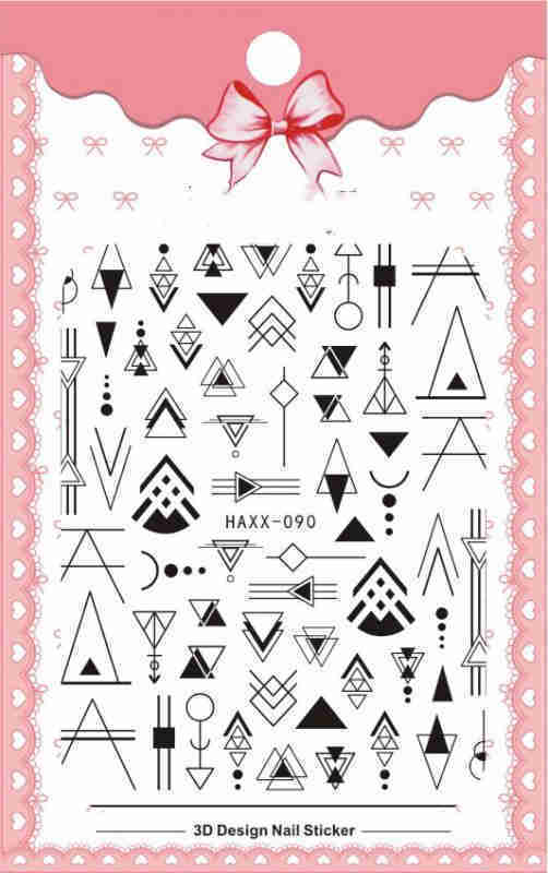 Black Butterfly Nails Stickers