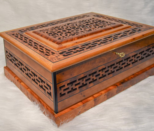 High Quality Thuya Storage Box With Lock Key, Decorative Gift Idea,Perfect Gift