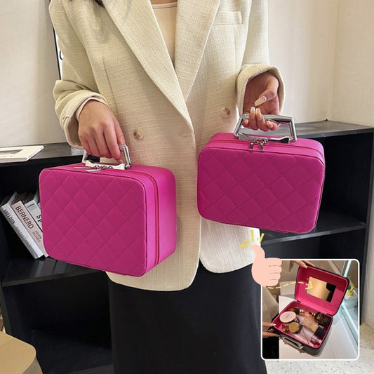 Rhombus-Embroidery  Storage Bag