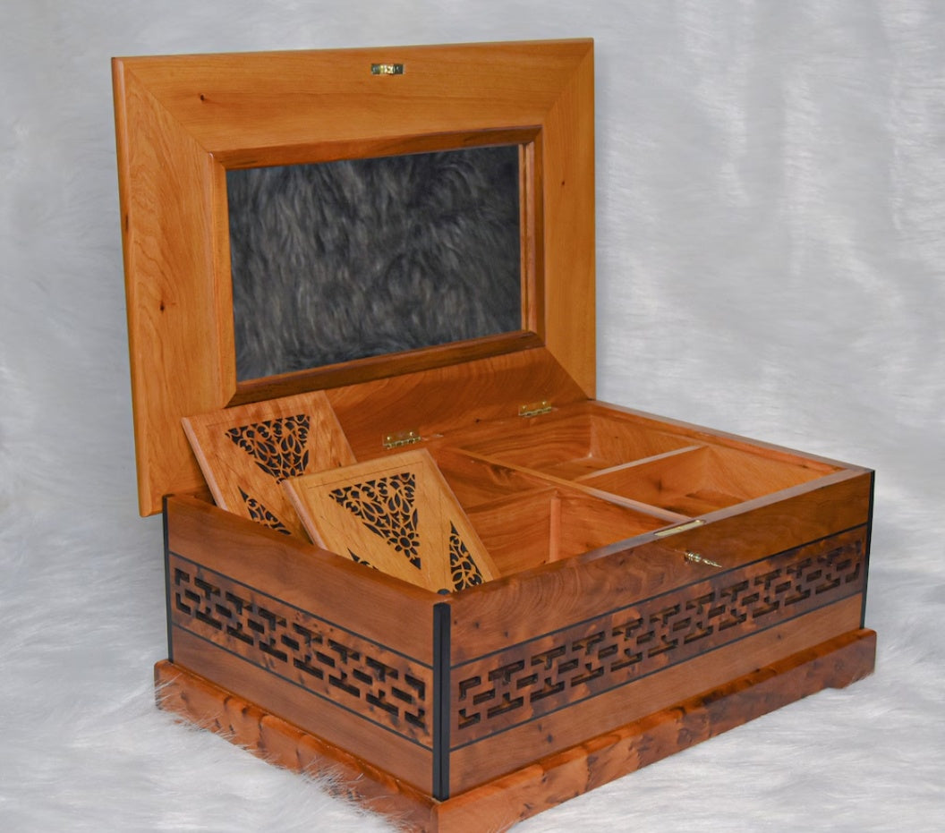 High Quality Thuya Storage Box With Lock Key, Decorative Gift Idea,Perfect Gift