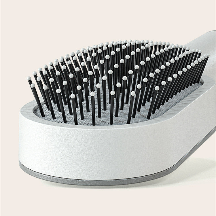 Self Cleaning Hair Brush-One-key Tool for Scalp / Anti-Static Hairbrush Beauty Tool