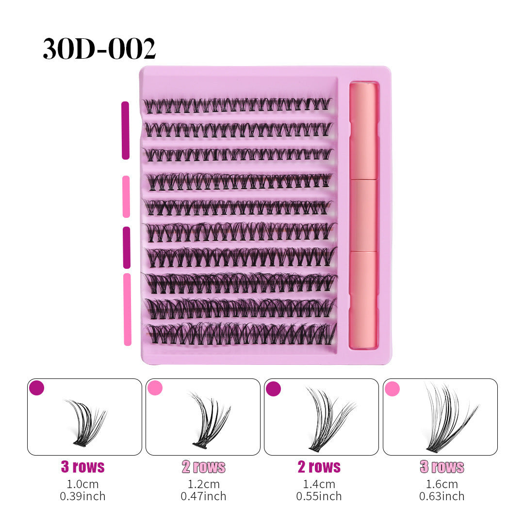 Large Capacity Single Cluster Eyelashes Set