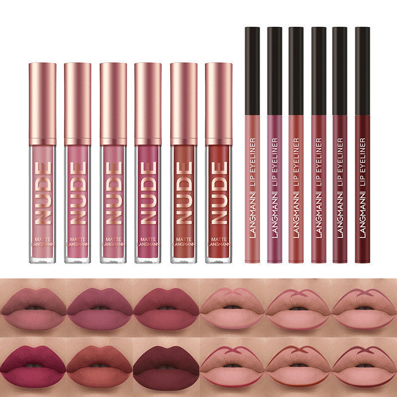 Lip Liner And Lipstick 12 Pcs